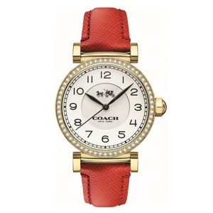 Coach watch red clearance